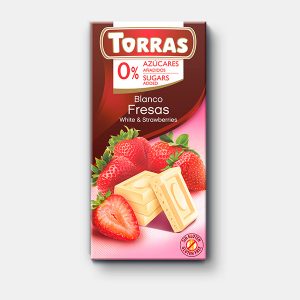 Torras – Witte Chocolade met Aardbeien